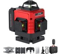 Niveau laser 16 lignes, couleur verte, automatique - Autonomie de 6 heures - En plastique - Idéal pour les carrelages et les meubles