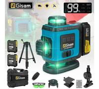Niveau laser 16 lignes, laser vert - Batterie 4000 mAh - Étanchéité IP54