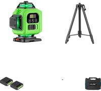 Niveau laser, 16 lignes, portée de la télécommande 30 m, capacité de la batterie 6000 mAh, kit de trépied 1M