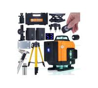 Niveau Laser 16 Lignes ROT16L - Auto-Nivelant 360° Vert | IP54, 0,2 mm/10 m, Batterie 3500mAh | Construction, Bricolage