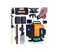 Niveau Laser 16 Lignes ROT16L - Auto-Nivellement | 360° Vert | IP54 | Trépied 285 cm | Valise Incluse