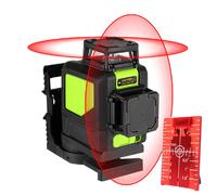 Niveau Laser 360 Degrés 8 Lignes Rouge Étanche Anti-Poussière Portée 50m Autonivelant YONIS