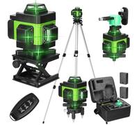 Niveau laser - 4D 16 lignes horizontales et verticales - Vert - Alliage