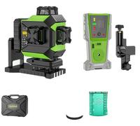 Niveau laser, 4D 16 lignes, luminosité réglable, avec récepteur SET-1