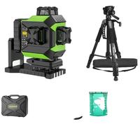 Niveau laser, 4D, 16 lignes, luminosité réglable, SET-2 avec trépied