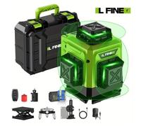 Niveau Laser 4D 16 Lignes Niveau Laser 360 autonivelant 4 X 360°Niveau Laser Vert Horizontal et Verticale avec support rotatif