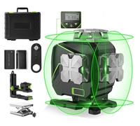 Niveau laser 4D - Laser vert - Auto-nivelant - Instrument de mesure - 16 lignes - IP54