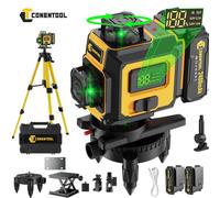 Niveau laser à 16 lignes, autonivelant, couleur verte. Appareil de mesure laser, niveau, outil de mesure pour les professionnels, les chantiers, la pose de carrelage. Modèle ZC-2, avec batteries de 24
