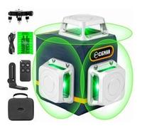 Niveau laser auto-nivelant CIGMAN CM-701 3x360 ° ligne croisée verte 3D 100 pieds batterie rechargeable télécommande - prise UE G
