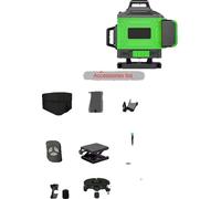 Niveau laser, auto-nivellement à 360 degrés, haute précision, 16 lignes (sac en tissu)