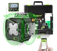 Niveau Laser Autonivelant 3 * 360° Huepar,Avec écran LCD et Bluetooth S03CG | Laser Niveaux Vert 3D 12 Lignes Laser, Autonivellement et Mode Pulsé,Batteries, Télécommande et Base Magnétique Incluses