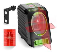 Niveau laser autonivelant rouge ligne croisée- 98ft / 30m Lignes laser horizontales et verticales avec le moule d'impulsion BOX-1R