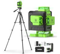 Niveau Laser Chantier Autonivelant 360° X 4 Avec Trépied 150cm Huepar | Laser Niveaux 4D 16 Lignes Laser,Mode Impulsion Extérieur,Batterie Rechargeable,Manuel d'utilisation inclus -904DGTP