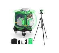 Niveau laser CIGMAN CM-701T 3x360° avec trépied de 1,5 m, télécommande, autonivelant, batterie 4000 mAh