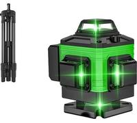 Niveau laser, couverture à 360°, visibilité haute résolution, vert (avec sacoche de transport)