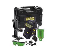 Stanley - Laser linéaire avec accessoires, vert, portée 50 m, batterie intégrée, chargeur FMHT1-77356