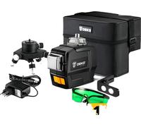 Niveau laser, ligne croisée horizontale et verticale de 360°, avec trépied et accessoires, DKLL12PB1-S1