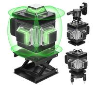 Niveau laser multifonctionnel 16 lignes 3° Niveleur automatique Batterie rechargeable au lithium Outil de nivellement Omnidirectionnel Autocollant mural pour le sol