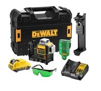 Niveau laser multilignes 3x360° 10,8V + batterie 2Ah, chargeur et coffret T-Stak - DCE089D1G-QW DEWALT