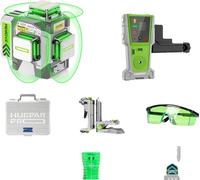 Niveau laser, précision ±2mm, 12 lignes, batterie 8000mAh, Avec détecteur