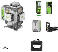 Niveau laser, précision de ±2 mm, 8 heures d'autonomie, mesure de 16 lignes, ZK04CG-L Set