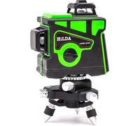 Niveau laser rotatif 3D HILDA - 12 lignes - Fonctions multilingues - Vert - Alignement, équerrage et aplomb