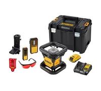 Niveau laser rotatif rouge 18V à double pente + 1 batterie 2ah + chargeur + coffret Tstak - - DCE079D1R-QW
