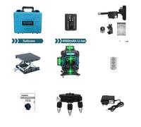 Niveau laser vert, 16 lignes, télécommande, KL4D-03G