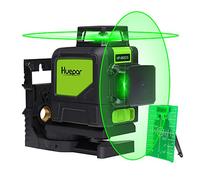 Niveau Laser Vert 2 x 360° Huepar, Professional Laser Croix 45m | Niveau Laser Autonivelant À Lignes 360°, Deux Lignes Laser 360° Commutables, Incluant Un Support Magnétique