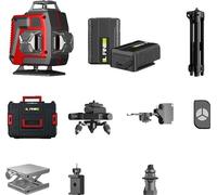 Niveau laser, visibilité à 360 degrés, conception robuste, avec trépied