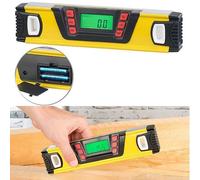 Niveau numérique - AGT - Mesure d'angle - LCD - Jaune/Noir - 2 fioles