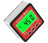 Niveau Numérique et Rapporteur D'angle, Inclinomètre 4x90° 2x180° | Abs, Écran LCD Rétroéclairé, Aimant Inférieur, Réponse Rapide, pour Usinage et Réparation Auto