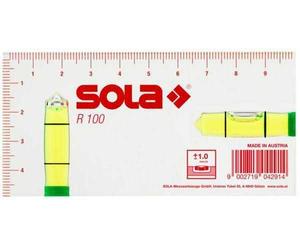 Niveau tubulaire Sola R100; 100x50x15 mm