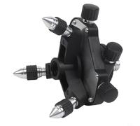 Niveaux de montage sur trépied stables, base rotative réglable avec interface 6,35 mm et adaptateur 1,6 cm, support en aluminium pour décoration de la maison et bâtiment