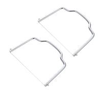Niveleur à Gâteau en Acier Inoxydable 2Pcs Fil à Couper le Foie Gras pour Tranches Fines Uniformes, Trancheuse à Multifonction Cuisine et Hôtel