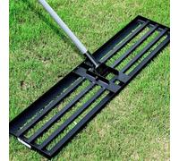 Nivellement laser Ibenzoa® – 2,1 m – 114,3 x 25,4 cm, découpé au laser et entièrement soudé, en fer avec revêtement en poudre, poignée en acier renforcée, pour jardin et terrains de golf