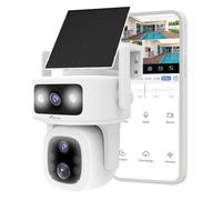 NIVIAN Caméra de Surveillance Extérieure Motorisée avec Panneau Solaire, Connexion 4G LTE, Compatible App Tuya, Batterie 5200mAh et Détection PIR