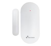 Nivian NVS-MAG-Sensor - Détecteur d’Ouverture Magnétique sans Fil pour Portes et Fenêtres, Portée 100 m, Installation Facile sans Câbles, Compatible avec Systèmes d’Alarme Nivian 433 MHz