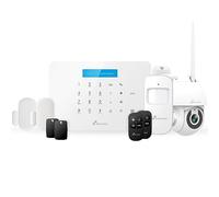 Nivian - Système d'alarme pour Maison et Entreprise sans Frais mensuels | Kit d'alarme WiFi/GSM | Télécommande Via l'application Tuya | Installation Facile sans câbles | Jusqu'à 60 détecteurs