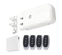 Nivian Verrou invisible électronique sans fil - Serrure anti-andalisme avec télécommandes, double moteur, ouverture et fermeture depuis l'intérieur et l'extérieur