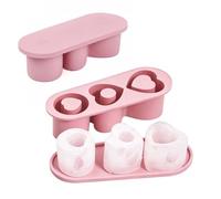 Nivofu Bac à Glaçons en Silicone avec Couvercle, Moule à Glaçons forme de cœur pour Stanley Cup 20 oz, Bac a Glacon Réutilisable pour Cocktail, Café, Whisky, Jus - Sans BPA
