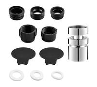 Nivofu Mousseur Robinet Cuisine Rotatif 360°, Aerateur Robinet Economie d'Eau avec Adaptateurs, Embout Robinet Universel Anti-Éclaboussures pour Cuisine et Salle de Bain, Extension Robinet Cuisine