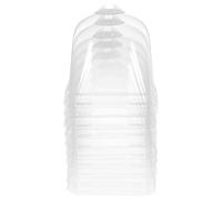 NIYANGLE 10 Pièces Protection Hivernale pour Plantes et Succulentes Dôme Transparent Carré en Plastique, Design Gain de Place pour Jardin et Serrage