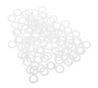NIYANGLE 100pcs Anneaux de Rideaux en Plastique Invisibles pour Stores Romains, Faciles à Installer, pour Projets Fenêtres DIY