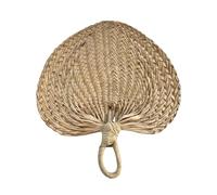 NIYANGLE 12 Pièces Éventail Décoratif en Herbe de Raphia Tressé la Main pour Mariage, Accessoire de Décoration Intérieure Léger et Élégant