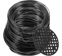 NIYANGLE 1ensemble Fil Aluminium Bonsaï Noir Kit Entraînement pour Modelage Plantes Grimpantes et Bricolage et Flexible pour Jardinage et Créations DIY