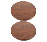 NIYANGLE 2 Pièces Assise de Remplacement pour Tabouret Rond en Bois, Marron | Coussin Confortable, Remplacement Facile, Usage Polyvalent, Bureau et Maison, Style Simple et Élégant