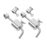 NIYANGLE 2 Pièces Contrepoids pour Rôtissoire 286g en Acier Inoxydable | Tiges Carrées 10x10 Mm ou 8x8 Mm, Argenté, 286g, Réglage D’angle Souple et Nettoyage Facile