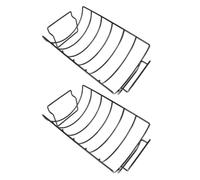 NIYANGLE 2 Pièces Support à Barbecue pour Côtes Levées, Fer Robuste, Noir | Grosse Capacité, Facile à Nettoyer, Réutilisable, pour Camping et Fêtes, Transport Aisé