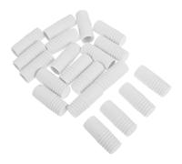 NIYANGLE 20 Pièces Manche de Balai Blanc en Pp 22cm Embout Fileté, Manche de Rechange Fiable et Installation Rapide pour Outils de Nettoyage Ménagers
